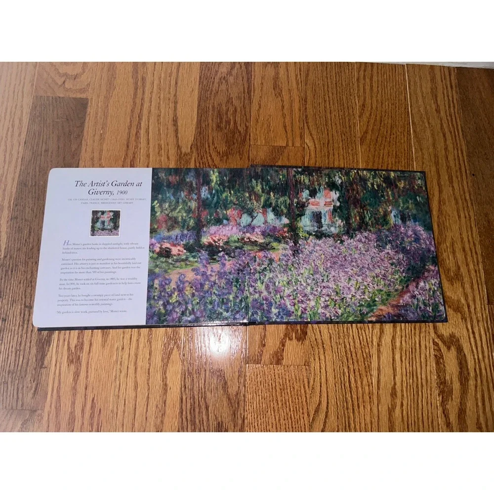Claude Monet Jigsaw Book with Six 63-Piece Jigsaw Puzzles Impressionist Art